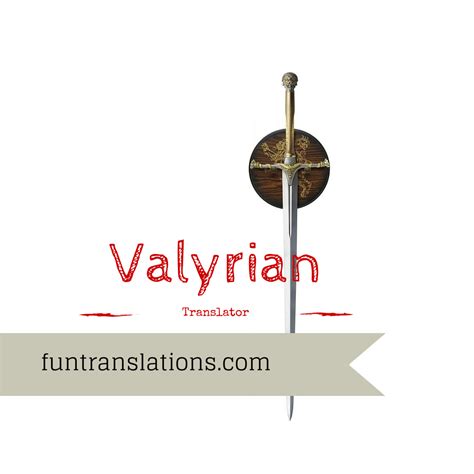 valyrian translation.